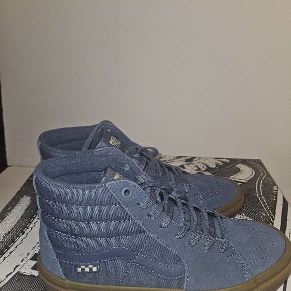 Vans Skate Sk8-Hi Vintage Shoe Blue - Picture 14 of 16